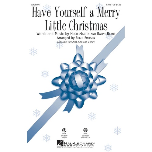 Have Yourself A Merry Little Christmas SATB (Octavo)