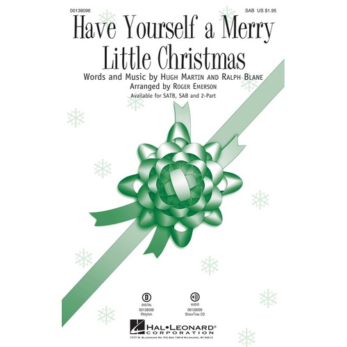 Have Yourself A Merry Little Christmas SAB (Octavo)