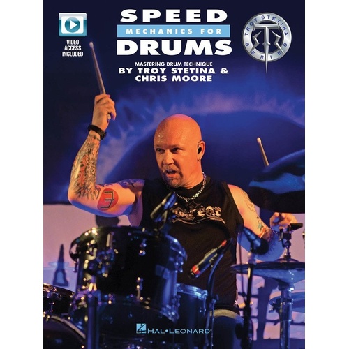 Speed Mechanics for Drums by Hal Leonard - Technique Book with Online Video Access, 72 Pages