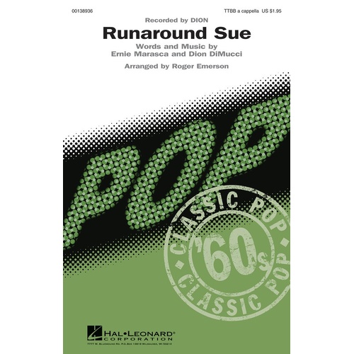 Runaround Sue TTBB A Cappella (Octavo)