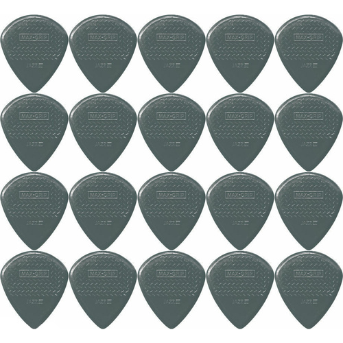 20 x Jim Dunlop Max Grip Jazz 3 Carbon Fiber Gauge Guitar Picks Jazz III