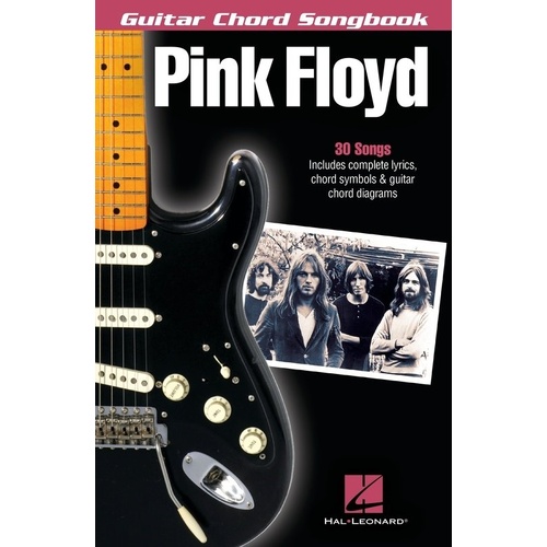 Pink Floyd Guitar Chord Songbook by Hal Leonard - 30 Songs, Complete Lyrics, Chord Symbols & Diagrams, 72 Pages