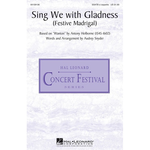 Sing We With Gladness SSATB A Cappella (Octavo)