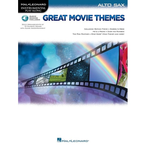 Great Movie Themes for Alto Saxophone Book with Backing Tracks