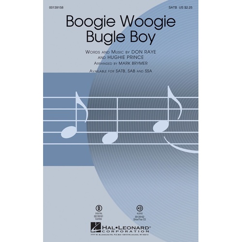 Boogie Woogie Bugle Boy ShowTrax CD (CD Only)