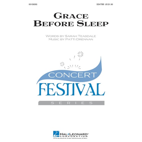 Grace Before Sleep SSATBb (Octavo)
