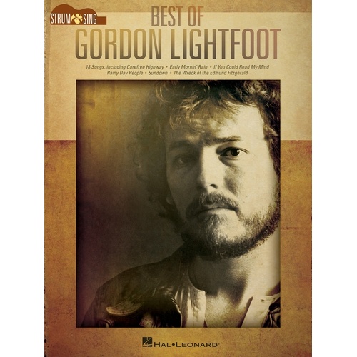 Best Of Gordon Lightfoot Strum and Sing (Softcover Book)