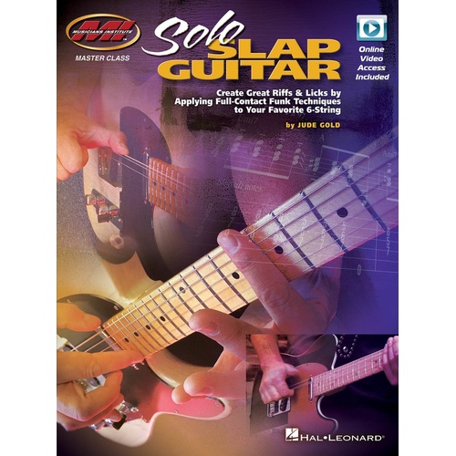 Solo Slap Guitar Book/Olv (Softcover Book/Online Video)