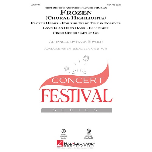 Frozen Choral Highlights SSA (Octavo)
