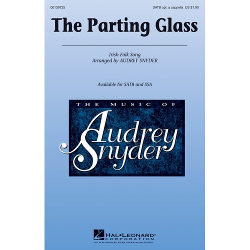 Parting Glass SSA Opt. A Cappella (Octavo)