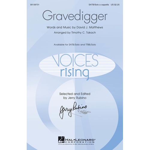 Gravedigger TTBB and Solo A Cappella (Octavo)