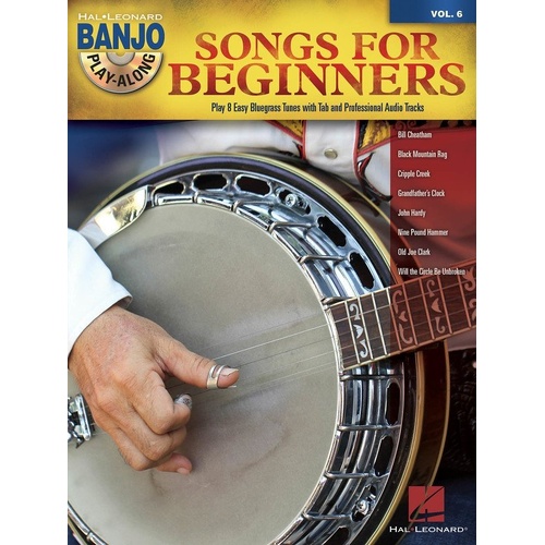 Songs for Beginners Banjo Play-Along V6 BK/CD