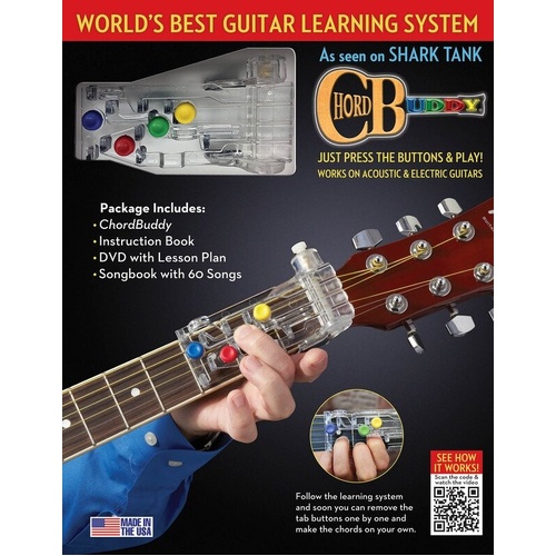 ChordBuddy Learning System Revised Edition with Color-Coded Songbook and Updated DVD