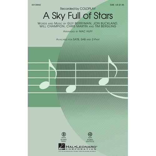 A Sky Full Of Stars SAB (Octavo)