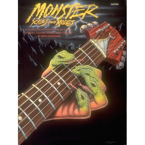 Monster Scales and Modes - Guitar TAB Book by Centerstream Publications, 48 Pages, Covers Scales, Modes, and Music Theory
