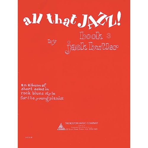 Butler - All That Jazz Book 3 Piano (Softcover Book)