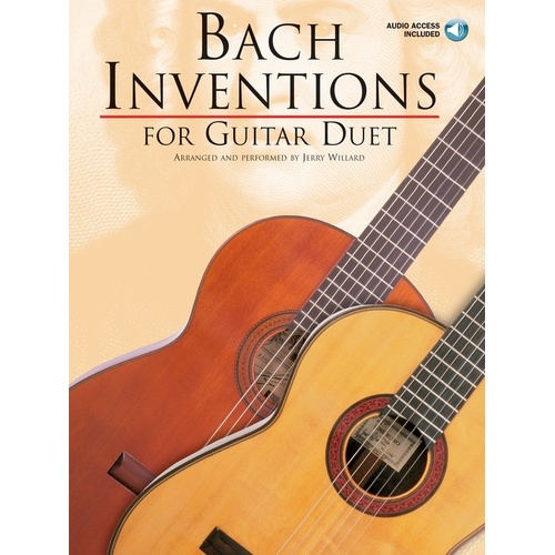 Bach Inventions For Guitar Duet Book/CD (Softcover Book/CD)