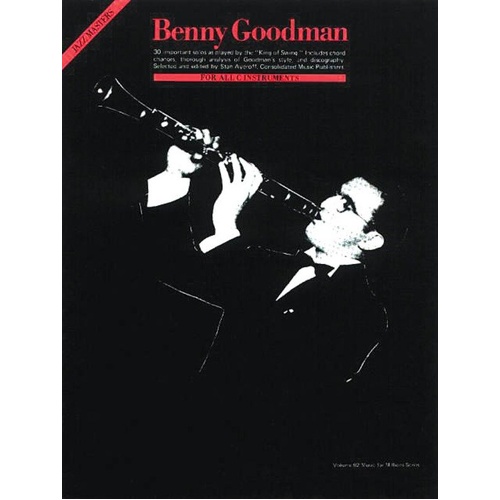 Benny Goodman Jazz Masters Clarinet Instrumental Solos