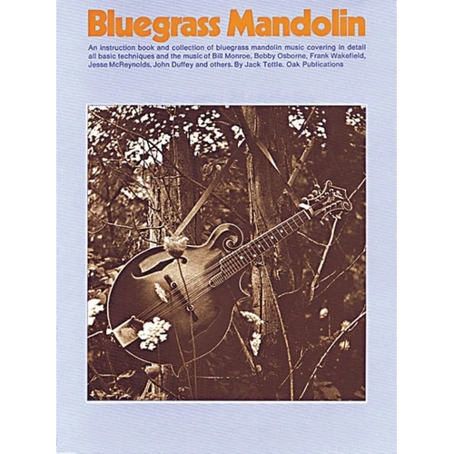 Bluegrass Mandolin Music Instruction Book by Oak Publications - 160 Pages, Guitar TAB
