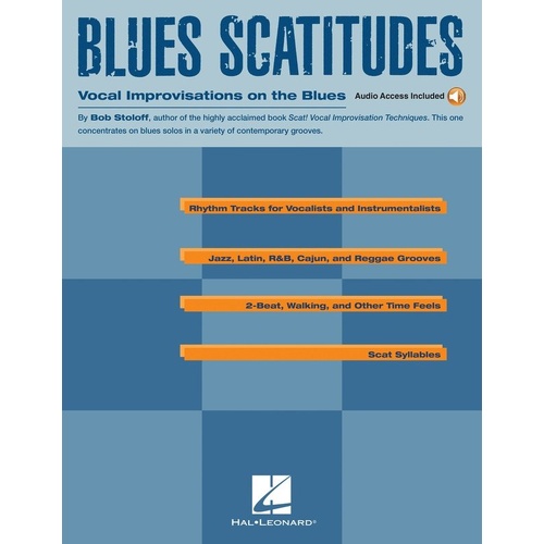 Blues Scatitudes by Bob Stoloff - Vocal Improvisation Techniques with Online Audio Access