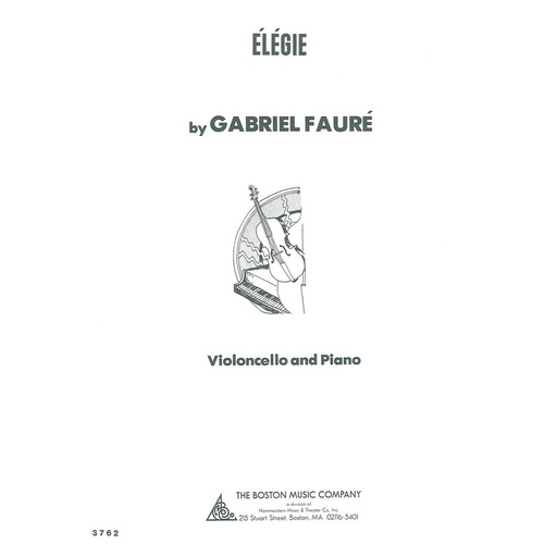 Faure - Elegy For Cello/Piano (Softcover Book)