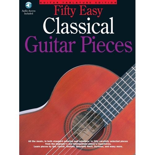 50 Easy Classical Guitar Pieces Book/CD (Softcover Book/CD)