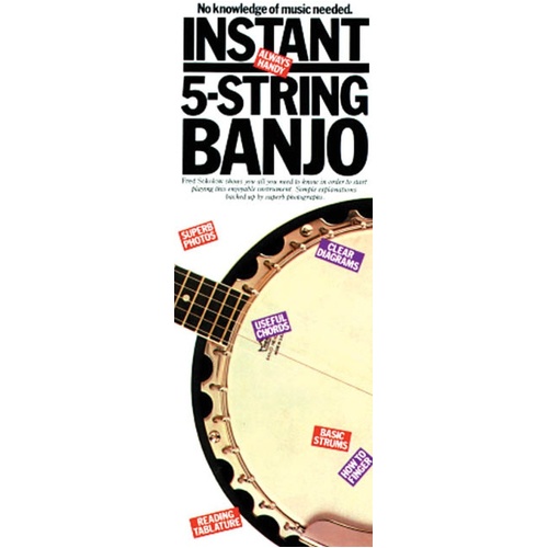 Instant 5 String Banjo (Softcover Book)