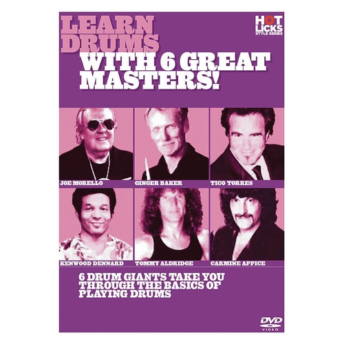 Learn Drums With 6 Great Masters DVD (DVD Only)