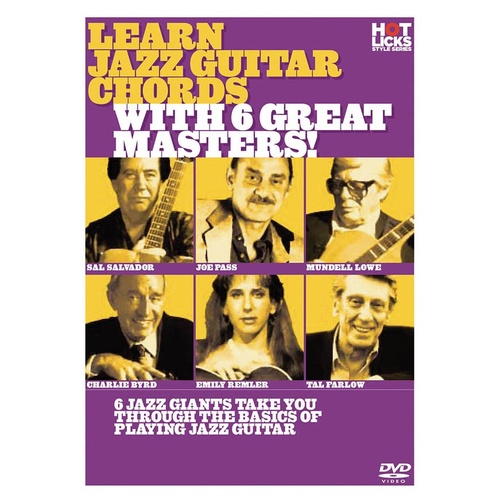 Learn Jazz Guitar Chords With 6 Great Masters DVD (DVD Only)