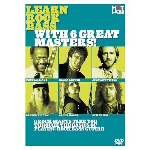 Learn Rock Bass With 6 Great Masters DVD (DVD Only)