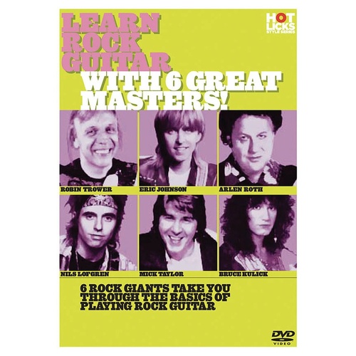 Learn Rock Guitar With 6 Great Masters DVD (DVD Only)