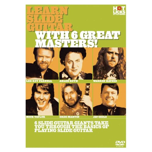 Learn Slide Guitar With 6 Great Masters DVD (DVD Only)