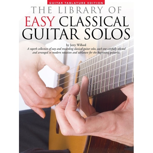 Library Of Easy Classical Guitar Solos TAB (Spiral Bound Book)
