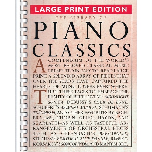 Library of Piano Classics - Large Print Edition