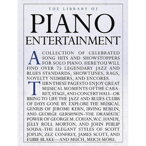 Library Of Piano Entertainment (Spiral Bound Book)
