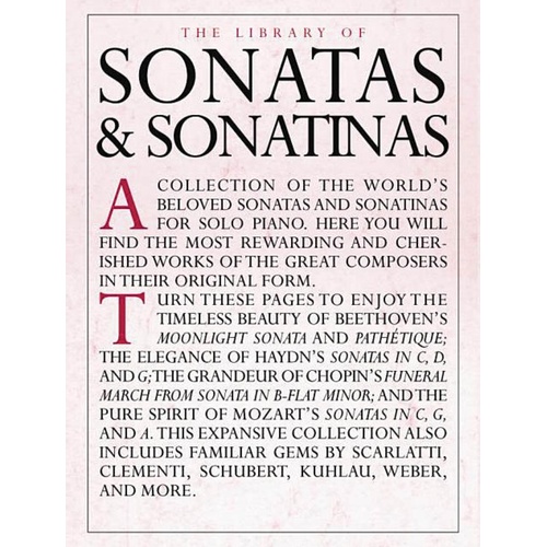 Library Of Sonatas & Sonatinas