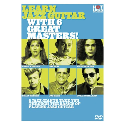 Learn Jazz Guitar With 6 Great Masters DVD (DVD Only)