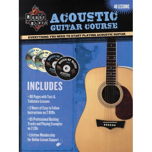 House Of Blues Acoustic Guitar Book/2CD/2DVD (Softcover Book/CD/DVD)