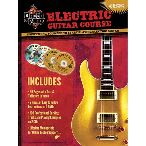 House of Blues Electric Guitar BK 2CD 2DVD Rock House