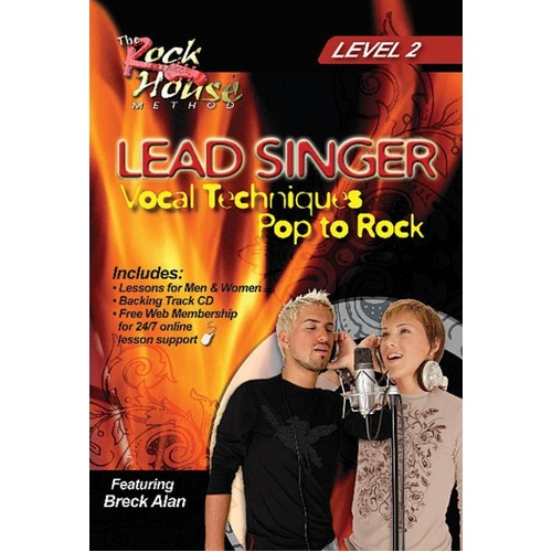 Lead Singer Tech from Pop to Rock Level 2 DVD/CD by Breck Alan
