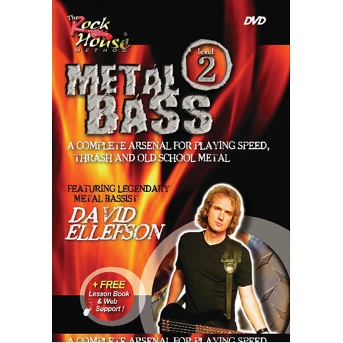 Metal Bass Level 2 Featuring David Ellefson DVD by Rock House