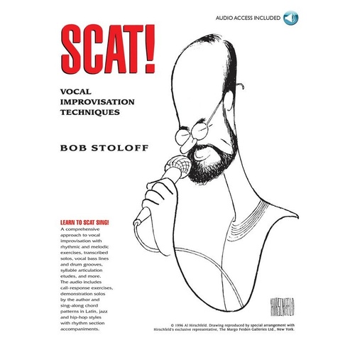 Scat! Vocal Improvisation Techniques Book with Online Audio Access