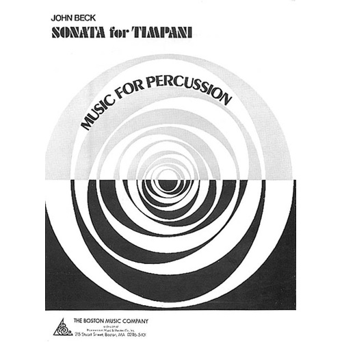 Beck - Sonata For Timpani (Softcover Book)