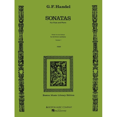 Handel - Sonatas Vol 1 For Flute/Piano (Softcover Book)