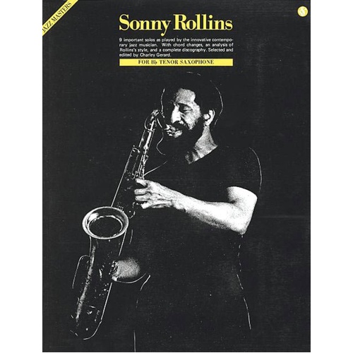Sonny Rollins - Jazz Masters Series Tenor Sax (Softcover Book)