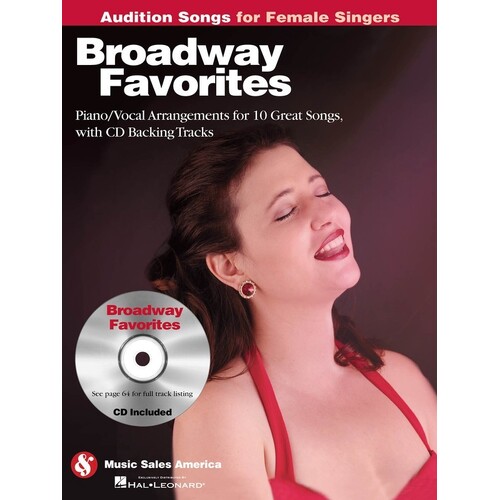 Broadway Favorites Audition Songs Female Book/CD 