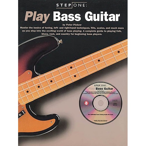 Step One Play Bass Guitar Book and CD