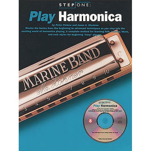 Step One Play Harmonica Book/CD (Softcover Book/CD)
