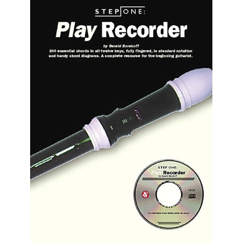 Step One Play Recorder Book/CD (Softcover Book/CD)