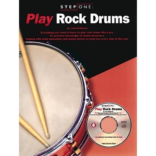 Step One Play Rock Drums BK/CD by Music Sales America